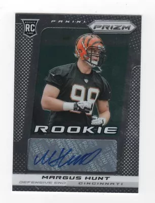 Margus Hunt AUTOGRAPH RC Cincinnati Bengals 2013 Panini Prizm AUTO Football SMU • $3.89