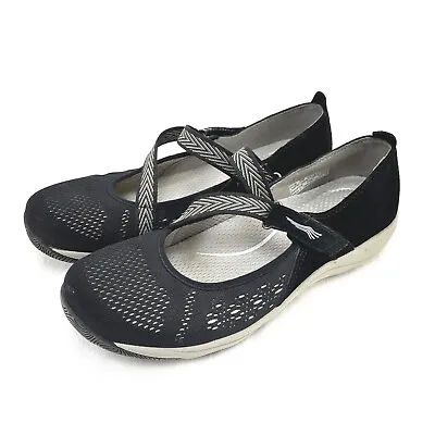 $18.99 • Buy Dansko Shoes Womens 36 Haven Mary Jane Sneakers Black Suede Flats Used Good