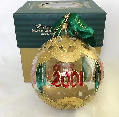 $39 • Buy Waterford Holiday Heirlooms Christmas 2000 2001 Celebration Ball Ornament