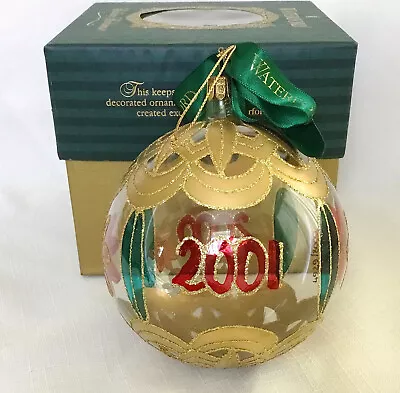 $39 • Buy Waterford Holiday Heirlooms Christmas 2000 2001 Celebration Ball Ornament