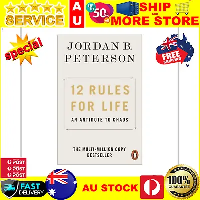 $16.01 • Buy 12 Rules For Life By Jordan B. Peterson | Paperback Book | FREE SHIPPING NEW AU