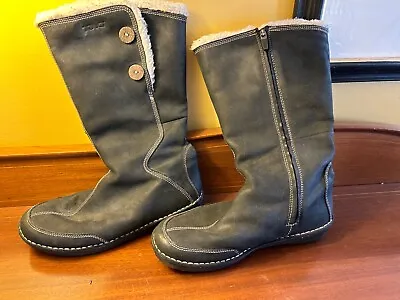 Teva 4327 Womens Tonalea Black Waterproof Leather Upper Winter Boots Size 8 • $27.99