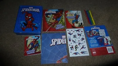 £10 • Buy Marvel Spiderman Tin - Adventure , Colouring, Activity Book, Sticker Poster 