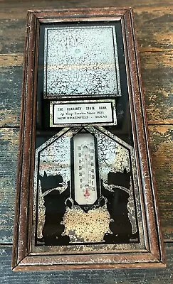 Vintage Advertising Mirror Thermometer New Braunfels Texas Scotty Dogs • $19.99