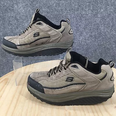 $26.99 • Buy Skechers Boots Womens 9.5 Fitness Shape Ups Toning Sneakers 50875 Gray Leather