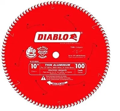 $58.99 • Buy FREUD Diablo D10100N Thin Aluminum Cutting Circular Saw Blade 10  X 100 TOOTH
