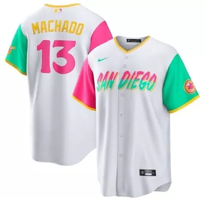 YOUTH SMALL Manny Machado San Diego Padre City Connect Flx Base Stitched Jersey • $56.99