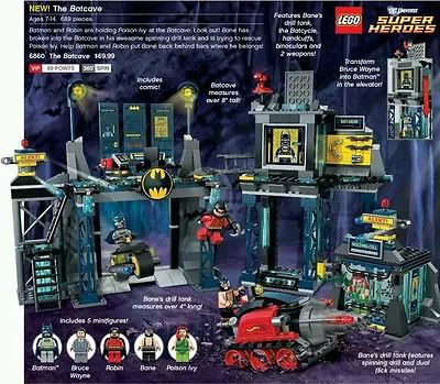 LEGO DC SUPER HEROES BATMAN 6860 - The Batcave - RARE COLLECTOR - DEL Or PICKUP • $299.99