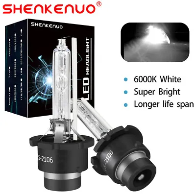 2x D2S 35W 6000K HID Xenon Replacement Low/High Beam Headlight Lamp Bulbs White • $28.72