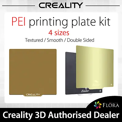 Creality PEI 3D Printing Spring Steel Magnetic Bed Plate Frosted Glossy Double. • $45.95