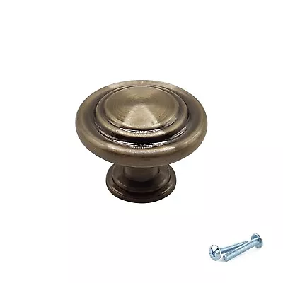 Antique Brass Kitchen Cabinet Door Knobs Handles Cupboard Drawer Furniture Pull • £4.38