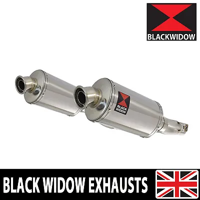 Z1000 Z 1000SX 10-19 4-2 Exhaust Silencers End Cans Oval Stainless 230SS • £239.99