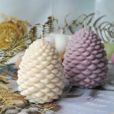$14.94 • Buy Large Christmas Tree Candle Mold Pine Cone Mould Candle Making Kit Soap Molds 