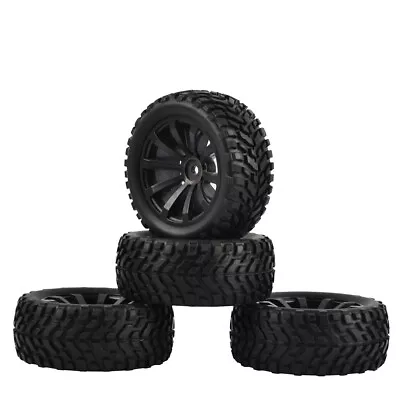4PCS 1/10 RC Rally Car Grain Rubber Tyres Off-road Tires Wheels For Traxxas • $15.69
