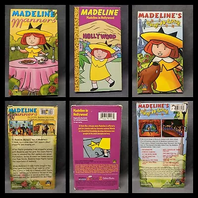 Madeline VHS LOT Of 3 Video Tapes • $8.49