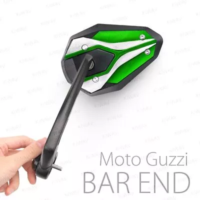 Bar End Mirrors VIPERII Green Fits Moto Guzzi V7 III Milano Threaded OEM Bar • $121.50