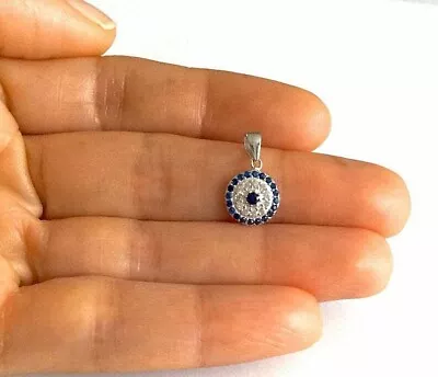 $15.99 • Buy  925 Sterling Silver Evil Eye Pendant,Evil Eye Charm / 925 Plata Dije Ojo -ESN18
