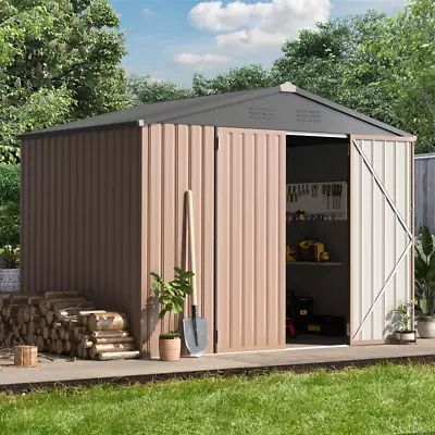 8 X 6 Ft. Outdoor Metal Storage Shed For Garden Tools • $1035.62