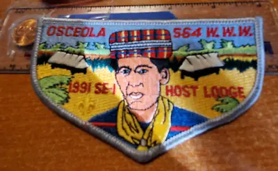 OA OSCEOLA Lodge 564 Issue S-10a Southwest Florida Council Florida (1hg) • $5.99