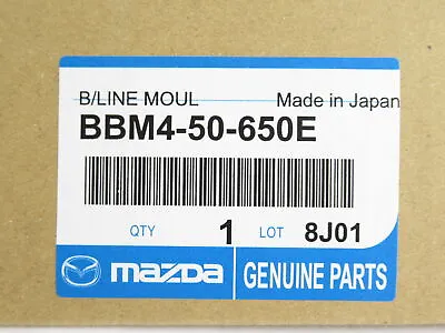 Genuine OEM Mazda BBM4-50-650E Driver Front Window Sweep Belt Molding 2010-13 3 • $41.50