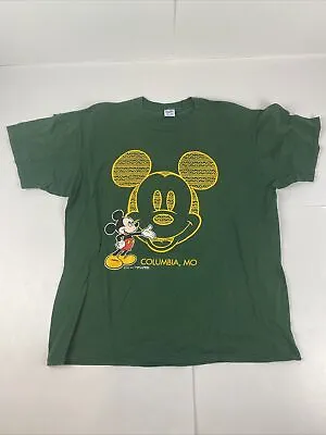VTG Velva Sheen Disney Mickey Mouse Missouri Short Sleeve Shirt Men XL USA Made • $32.25