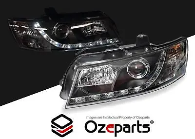 $550.80 • Buy Black LED DRL Projector Head Lights For Holden Commodore VZ Sedan Wagon Ute
