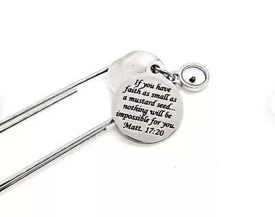 Mustard Seed Scripture Paperclip Bible Bookmark • $12.95