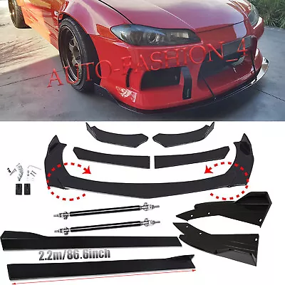 Front Bumper Lip /Side Skirt/ Strut Rods Rear Lip For Nissan 200SX S15 240SX • $99.99