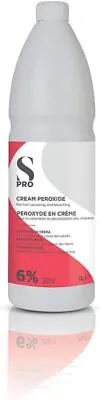 S-PRO Cream Peroxide 6%/20V 1L (Salon Services) Ivory - HAIR COLORING AGENT • £5.14