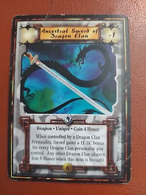 Ancestral Sword Of DRAGON Clan | Imperial Edition | Legend The Five Rings L5R • $32.99