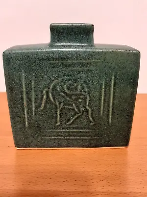 Vintage Mid Century Modern Pottery Vase With  Deer • $80