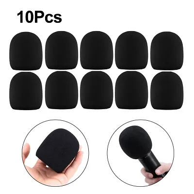 10PCS Microphone Headset Grill Windscreen Sponge Foam Black Mic Cover Universal • $8.40