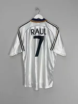 Real Madrid 1998 Home RAUL #7 Retro Men's Vintage Jersey • $68.97