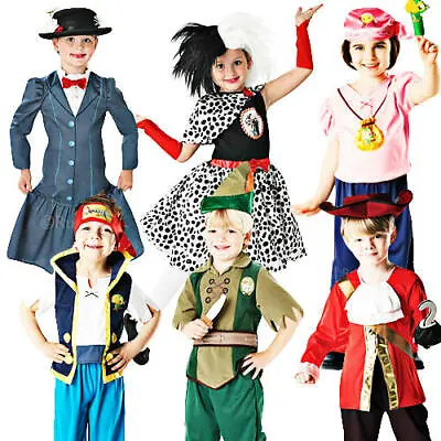 Disney World Book Day Characters Kids Fancy Dress Book Week Childrens Costume • £14.99