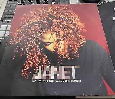 Janet Ft Q-Tip - Got Til Its Gone Original Press 2X12  In Picture Cover VG+ • $49.99