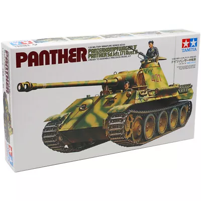 Tamiya 35065 German Panther Tank Military Plastic Model Kit WW2 Era Scale 1:35  • £16.90