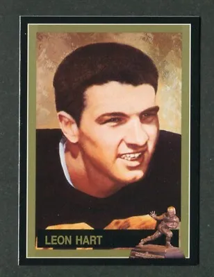 Leon Hart Notre Dame NCAA Football Card 1949 Heisman Trophy Winner Collection • $1.79