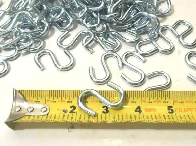 S Hooks 100 Pc.  Heavy Duty 1-1/2  Inch  S Hook Steel  S-hooks • $18.99