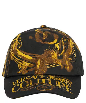 Versace Jeans Couture Baseball Cap Men E76GAZK17-EZG277_EG89 Black - Gold • $68