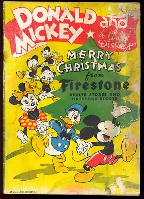 Donald Duck And Mickey Mouse Merry Christmas From Firestone (1945) Carl Barks FR • $63