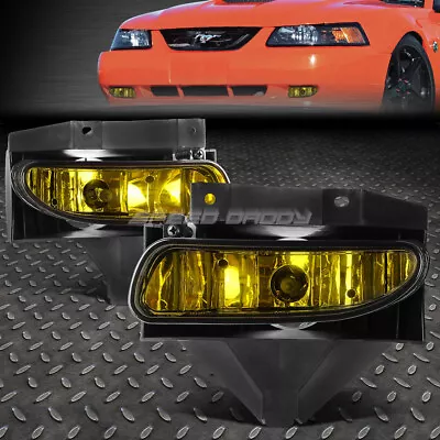 $33.18 • Buy For 99-04 Ford Mustang Gt Amber Lens Bumper Driving Fog Light Replacement Lamps