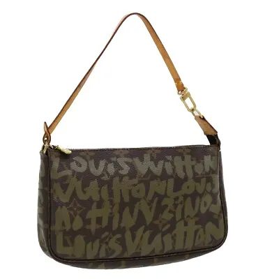 LOUIS VUITTON Monogram Graffiti Pochette Accessoires Pouch M92191 LV Auth Am3656 • £782.40