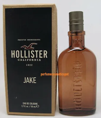 NIB JAKE By HOLLISTER CALIFORNIA 1922 FOR MEN 1.7 OZ 50 ML EAU DE COLOGNE SPRAY • £198.67