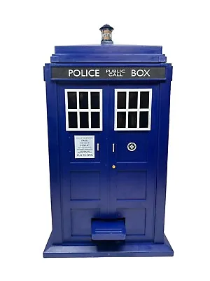 $69.99 • Buy BBC Doctor Who Tardis Police Box Sound  Lights Flip Lid Trash Can Waste Bin Rare