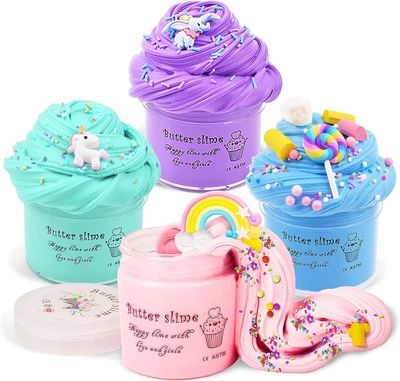 £13.99 • Buy Toys Gifts For 6 7 8 9 10 Year Old Girls, Kids Fluffy Slime Kits Toy For Girl 5