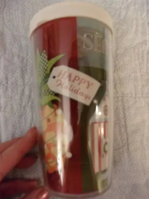 $9.99 • Buy TERVIS~~Happy Holidays~ “SEAS AND GREETINGS”~16oz~Hot Or Cold~TUMBLER W/ LID