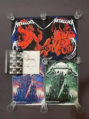 Metallica East Rutherford Concert/PopUp Shop Posters And Ross Halfin Signed Book • $750