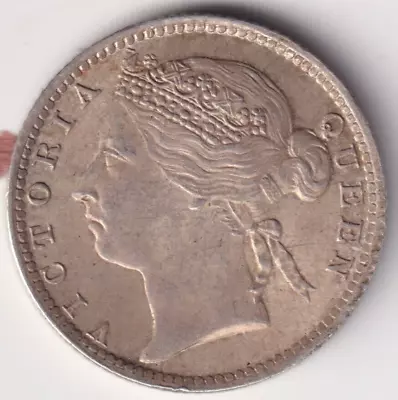 STRAIT SETTLEMENTS 10 Cts 1885 STUNNING CONDITION SILVER COIN AUCTION START £1 • £21.30