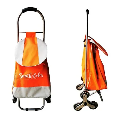 £20 • Buy 6 Wheel Stairs Climbing Shopping Trolley Lightweight 20KG Orange Brand New