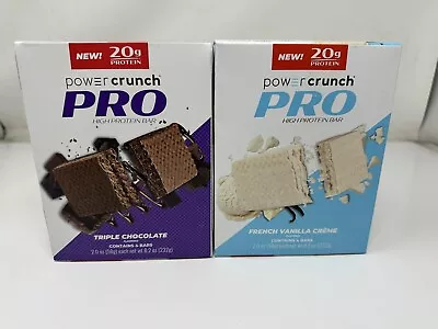 Power Crunch PRO Protein Wafer Bars Variety Pack (2) 2oz Packages Chocolate • $25